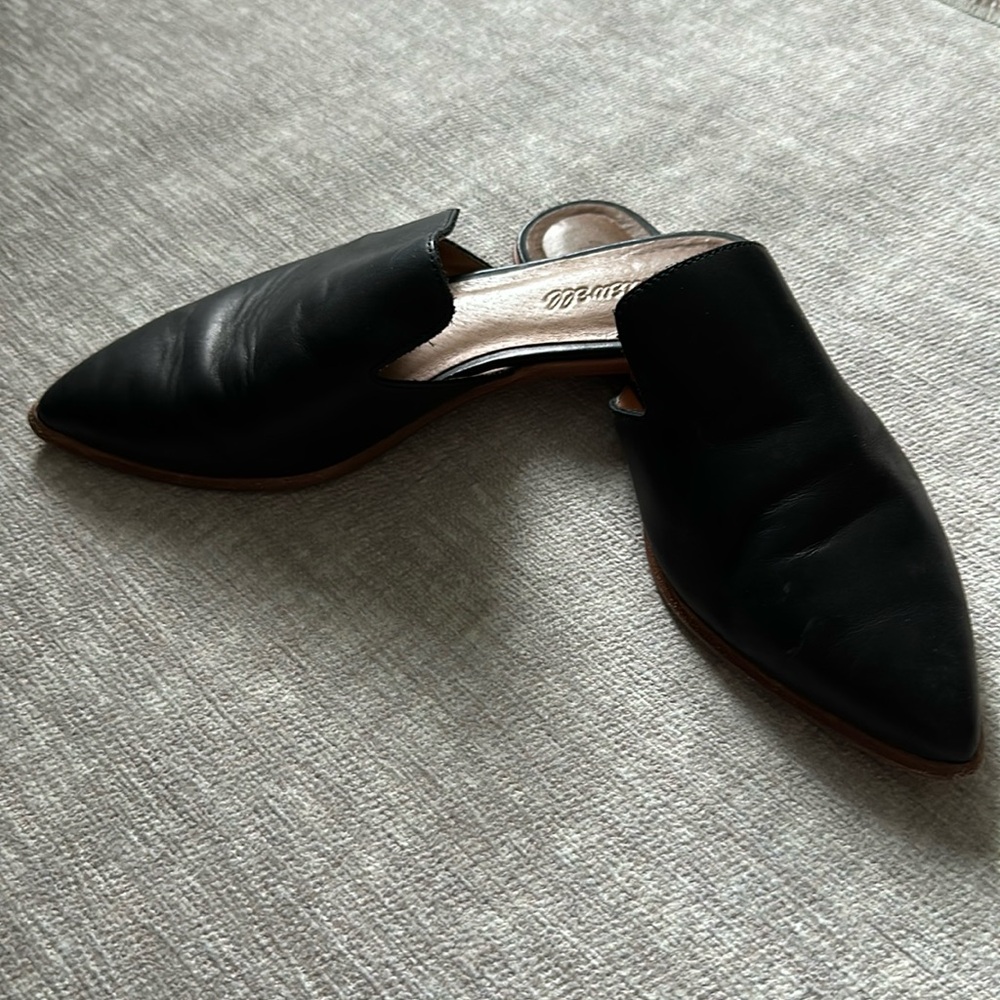 Black Madewell leather flats